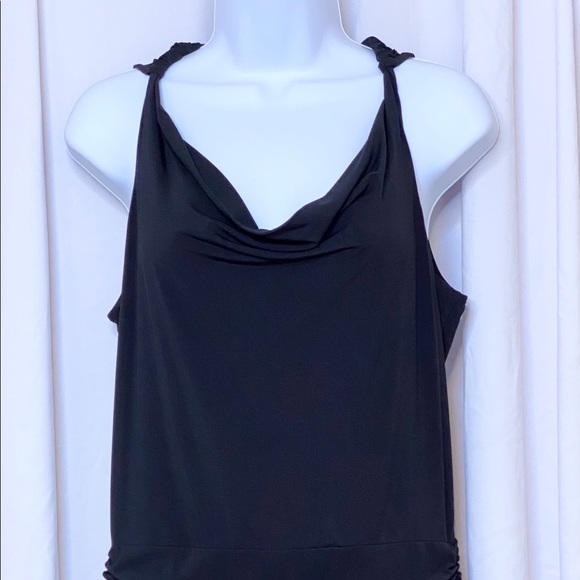 BCBGMaxAzria black ruched dress - Picture 1 of 4